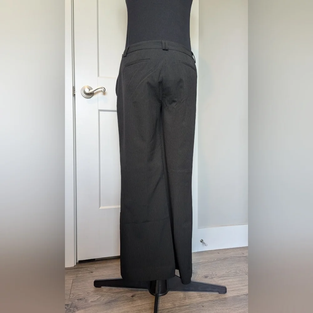 Willi Smith Womens Trousers Size 8 Kate Fit Black Pinstripe Pockets Career EUC - Picture 5 of 5